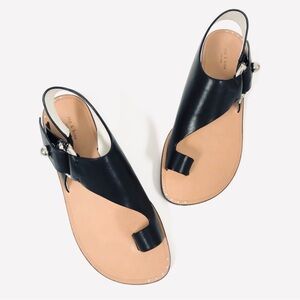 rag & bone Arc Black Leather Flat
Slingback Sandal size 39.5